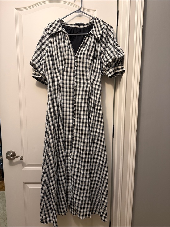English Factory Dresses & Skirts - English Factory Black and White Gingham Maxi Dress
